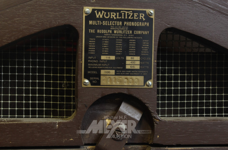 Musikbox WURLITZER, Mod.: 1100,