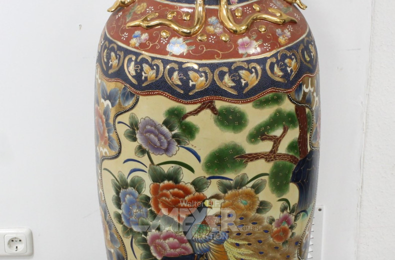 Bodenvase ''Chinadekor'', Höhe: ca. 135 cm