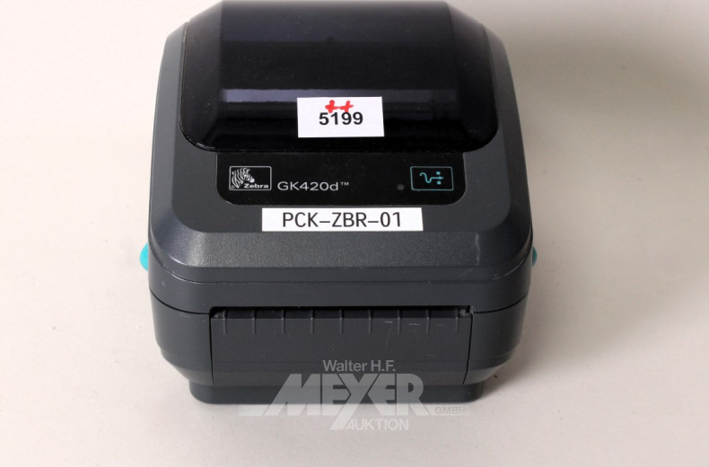 Thermo-Label-Drucker ZEBRA GK420D,