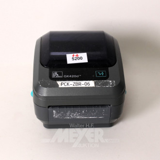 Thermo-Label-Drucker ZEBRA GK420D,