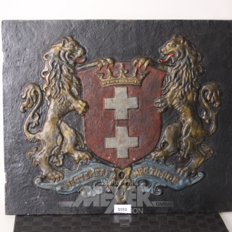 gußeisernes Wappen ''Danzig''