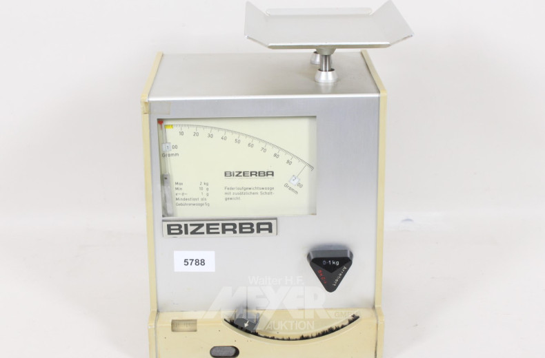 Waage BIZERBA, 1 g bis 12 kg