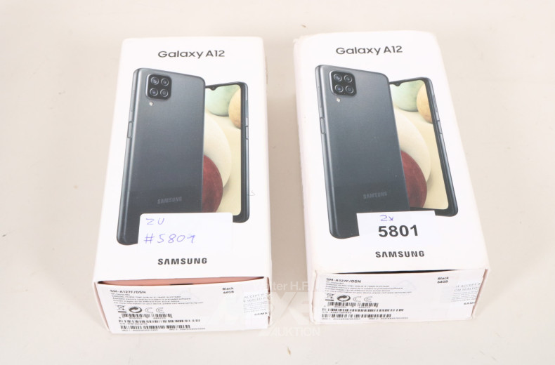 2 Smartphones SAMSUNG Galaxy A12,