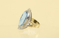 Kamee-Ring, 585er GG,