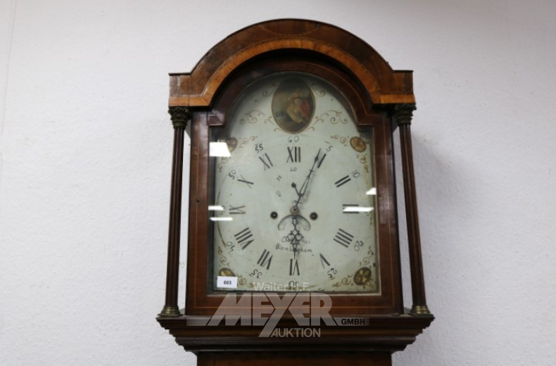 Standuhr England, 19 Jh.,