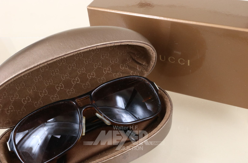 Sonnenbrille GUCCI mit Etui sowie