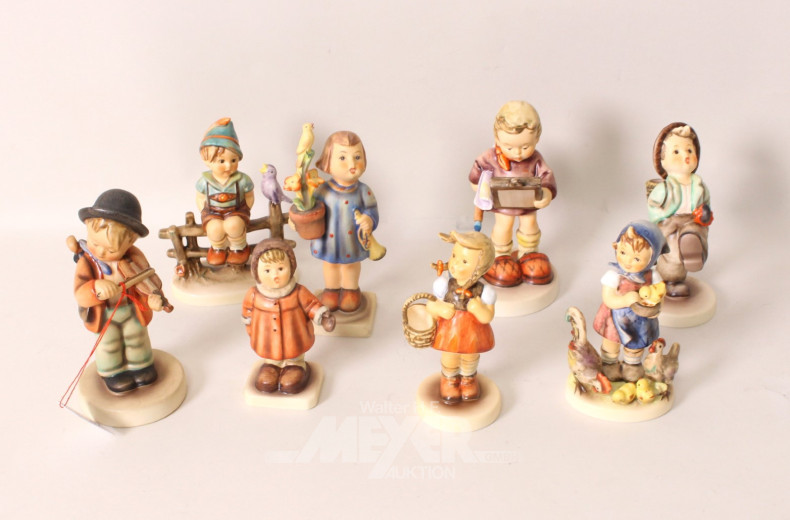 8 versch. GOEBEL/Hummel-Figuren