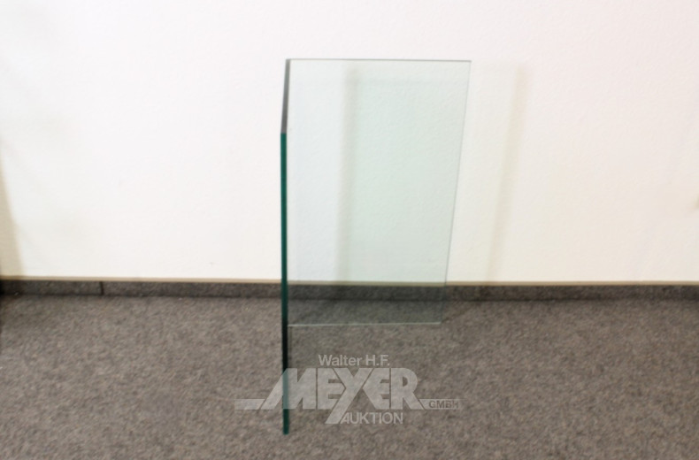 3 versch. Glas-Tischplatten,