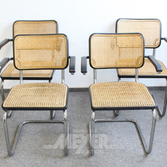 4 Armlehn-Freischwinger THONET,