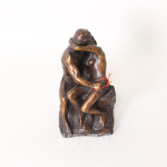 Bronze-Figur, ''der Kuss'', ca. H: 12cm