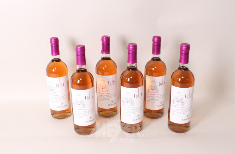 16 Flaschen Rose-Rotwein