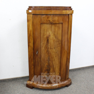 Biedermeier-Eckschrank, halbhoch,