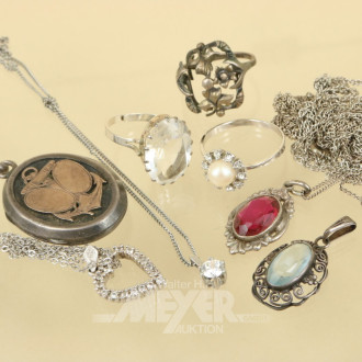 Konvolut Silber-Schmuck best. aus: