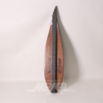 Seiteninstrument/Dulcimer, Holzgehäuse,