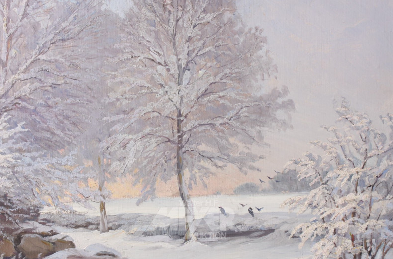 Gemälde ''Winterlandschaft''