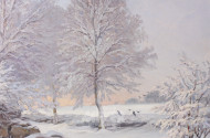 Gemälde ''Winterlandschaft''