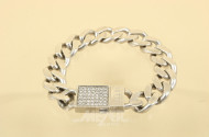 Panzerarmband ''Jette'', 925er Silber,