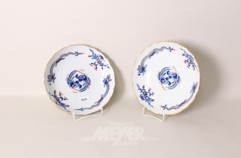 2 Porz.- Servierteller MEISSEN,