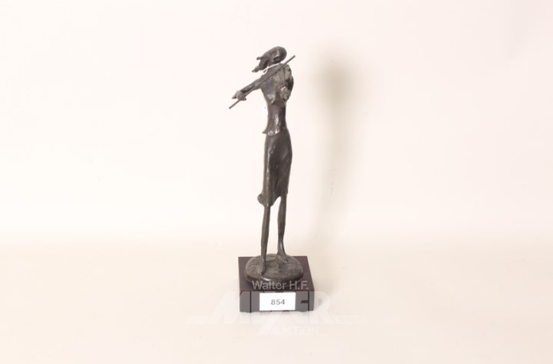 Bronze-Figur ''Frau mit Violine'',