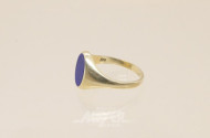 Ring, 585er GG, mit Lapislazuli,