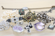 Konvolut Modeschmuck u.a. Silber,